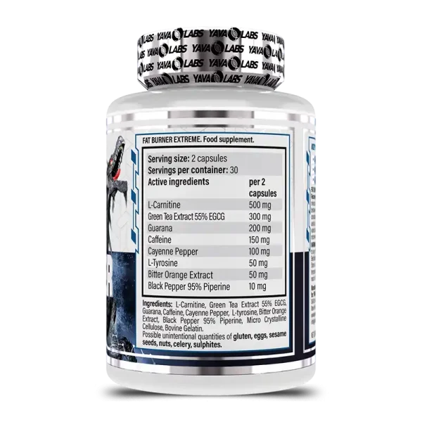 Yava Labs Fat Burner Extreme - 60 Cápsulas - Imagen 2