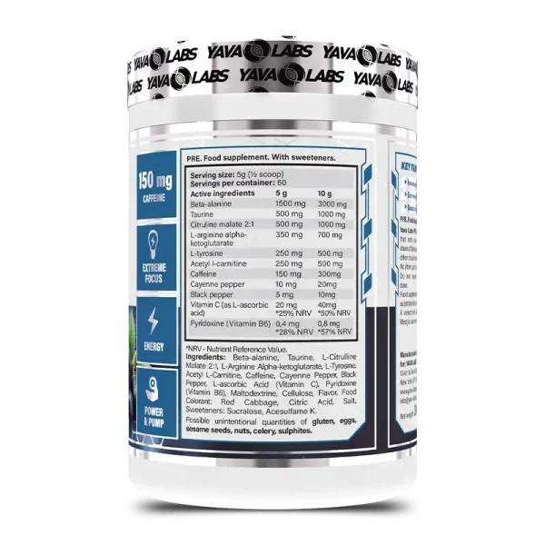 Yava Labs Pre Workout Breon - 300g - Imagen 2