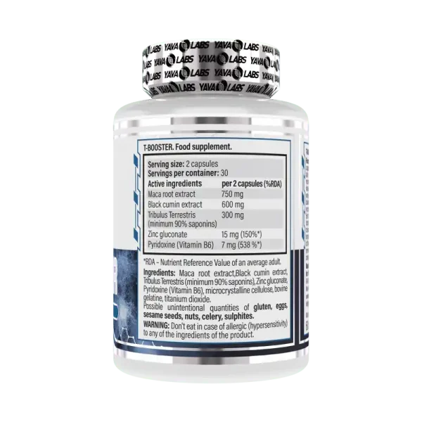 Yava Labs T-Booster - 60 Cápsulas - Imagen 2
