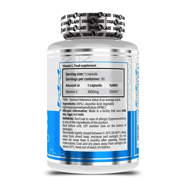 Yava Labs Vitamina C - 90 Cápsulas - Imagen 2